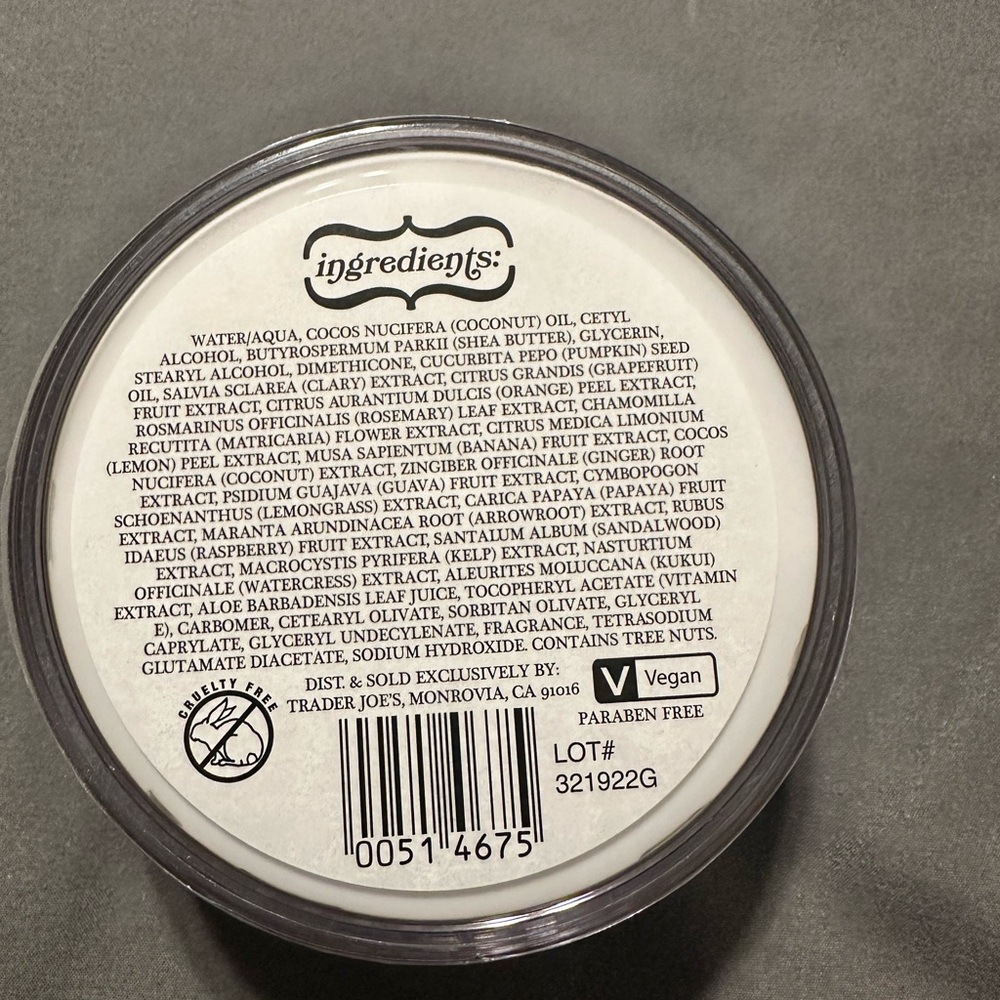 Trader Joe's Pumpkin Body Butter - Nourishing Orange Skincare - Picture 2 of 2